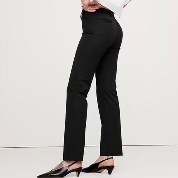 Banana Republic Mid Rise Straight Sloan Pant Black 8 754557 - Picture 2 of 12